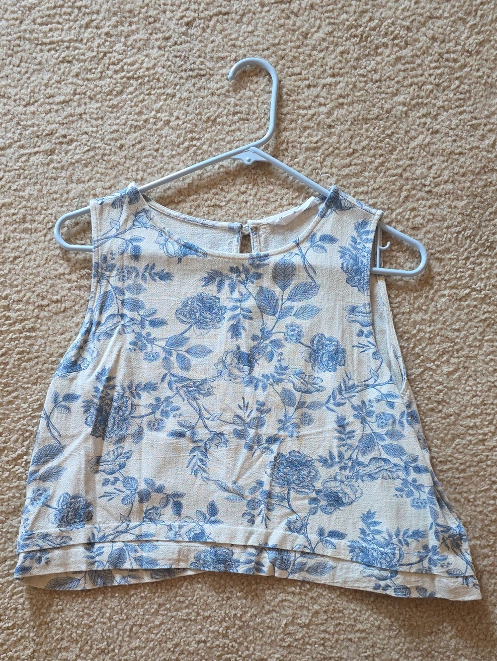 Blue Floral Top